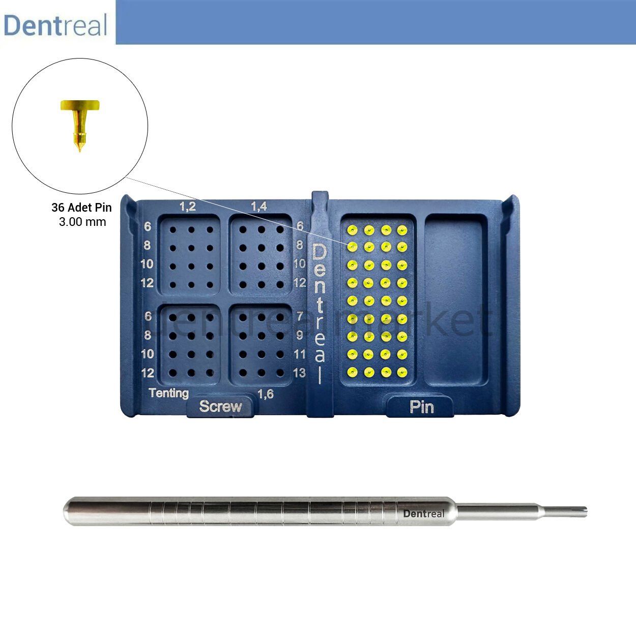 New Memfix Membran Sabitleme Pin Set 3 mm - 36 Pin
