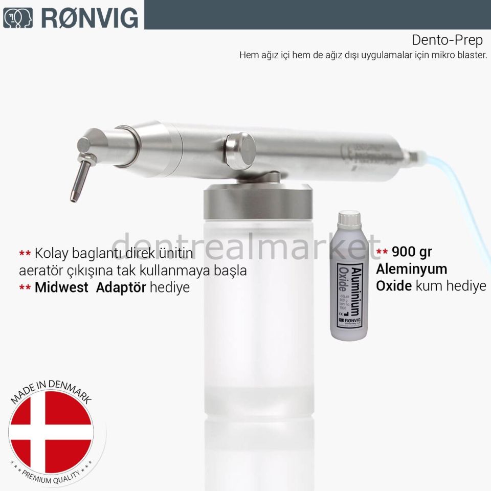Dento-Prep Oral,Extraoral Kumlama ve Aşındırma Cihazı - Air Flow