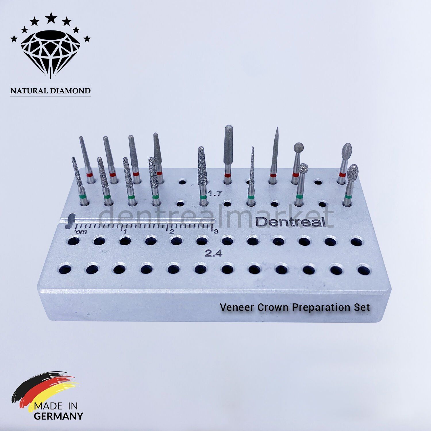 Veneer  &  Crown Preparation Set - Elmas Frez