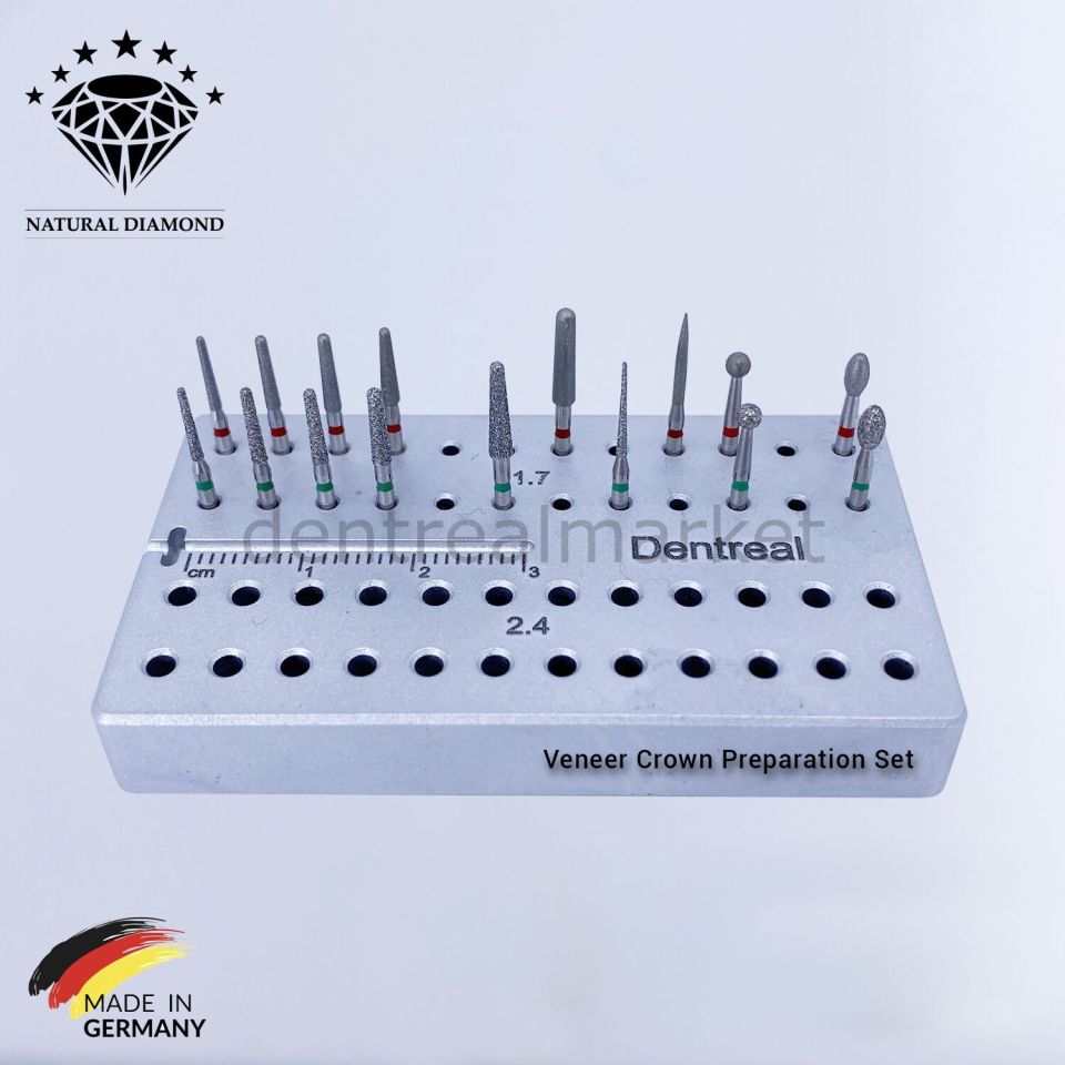 Veneer  &  Crown Preparation Set - Elmas Frez