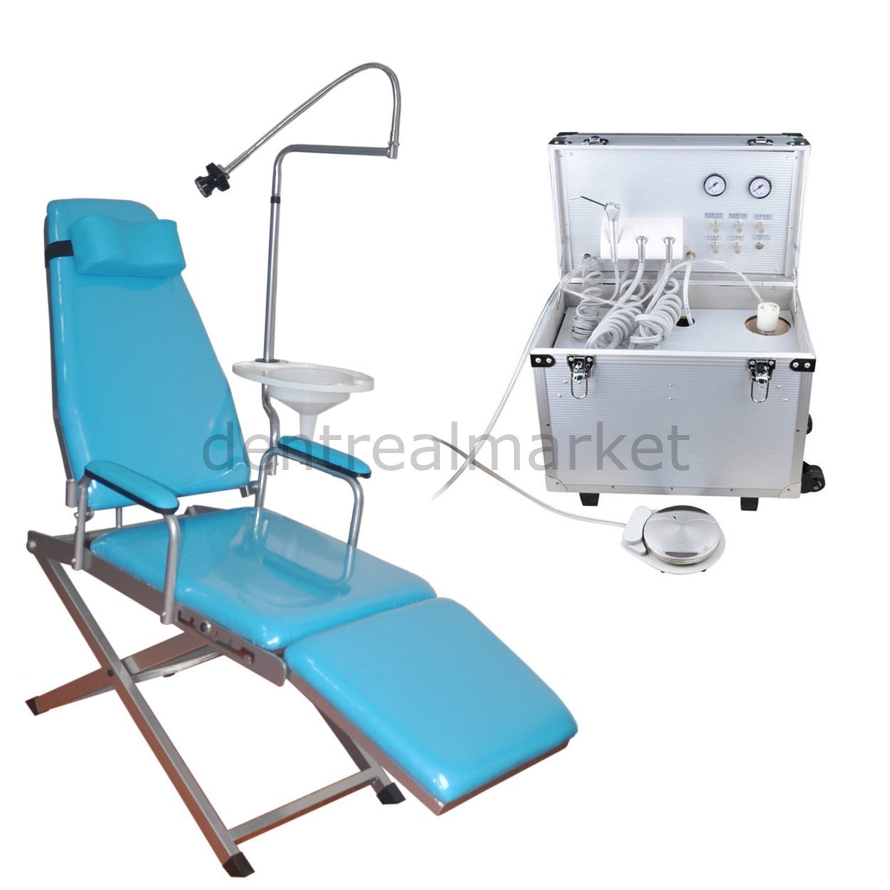 Reflektörlü Portatif Koltuk ve Mobil Dental Ünit