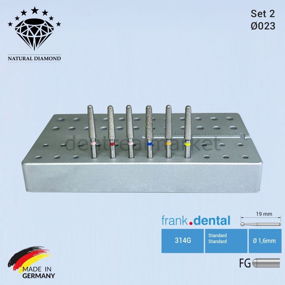 İntraoral Zirkon Frez Seti 6'lı - ZR2356