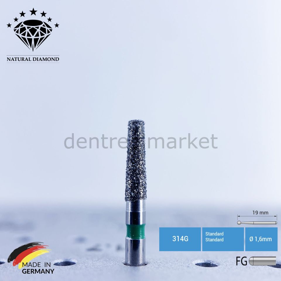 Doğal Elmas Frez - Aeratör - 846 - Konik - 5 Adet