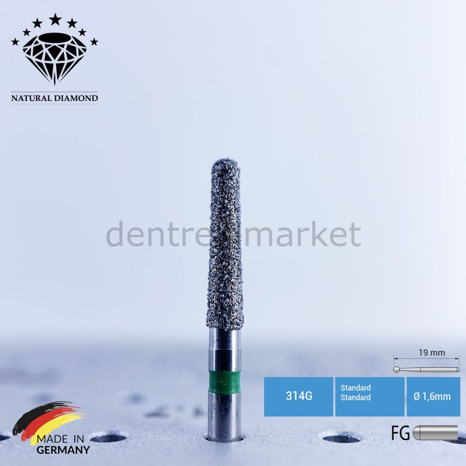 Doğal Elmas Frez - Aeratör - 856 - Konik - 5 Adet
