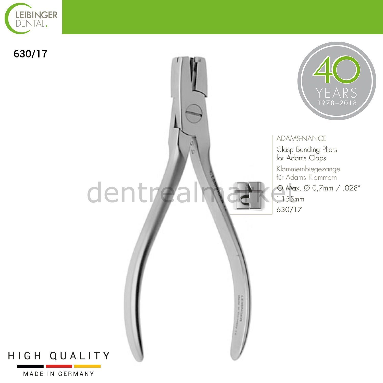 ADAMS-NANCE Clasp Bending Pliers - Tel Bükme Pensi - 155 mm