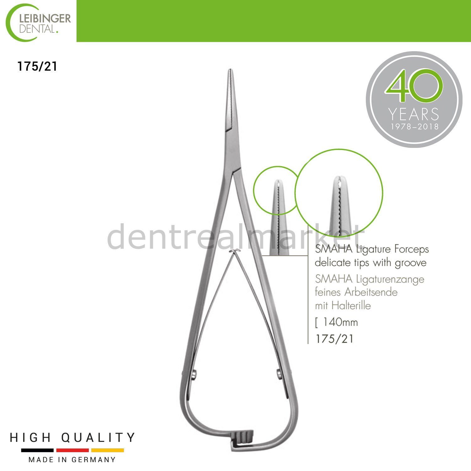 SMAHA Ligature Forceps - Ligatür Forseps - 140 mm