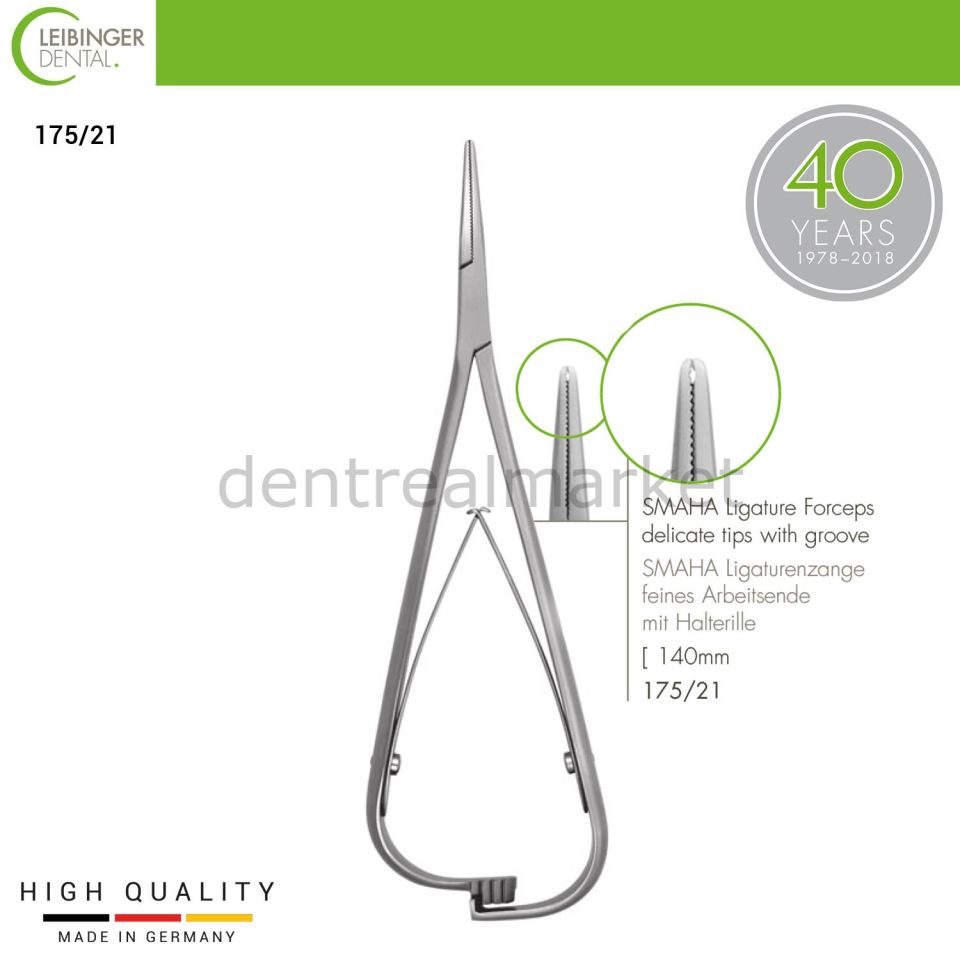 SMAHA Ligature Forceps - Ligatür Forseps - 140 mm