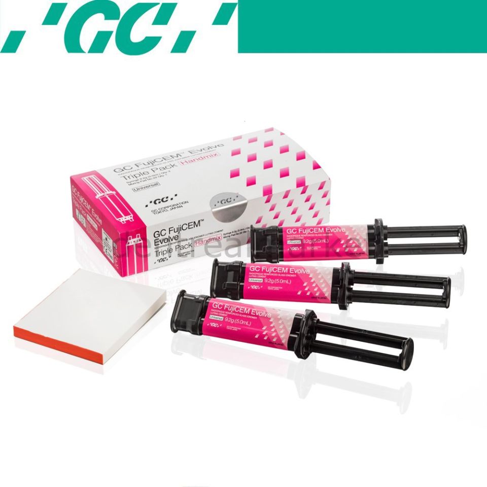Fujicem Evolve Handmix Siman 3'lü - Rezin Modifiye Cam İyonomer Siman