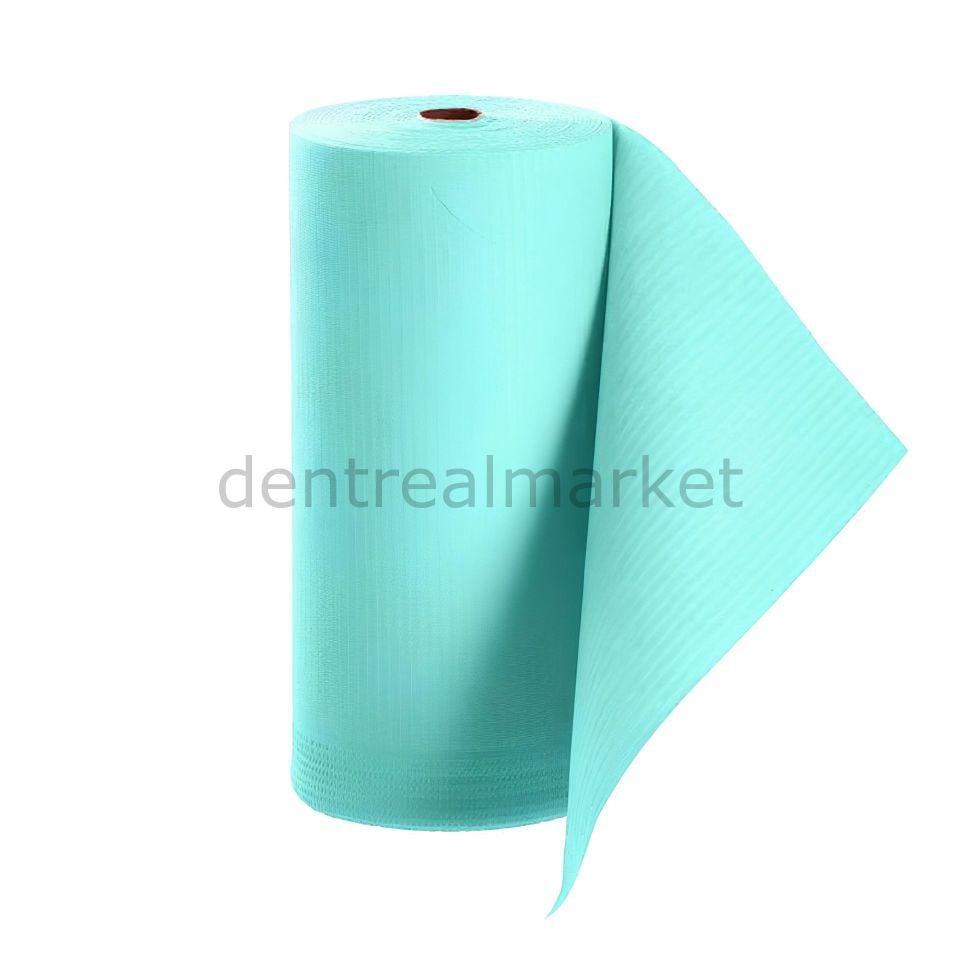 Avrupa Rulo Dişci Hasta Önlüğü ve Tabla Örtüsü Takım - Turquoise