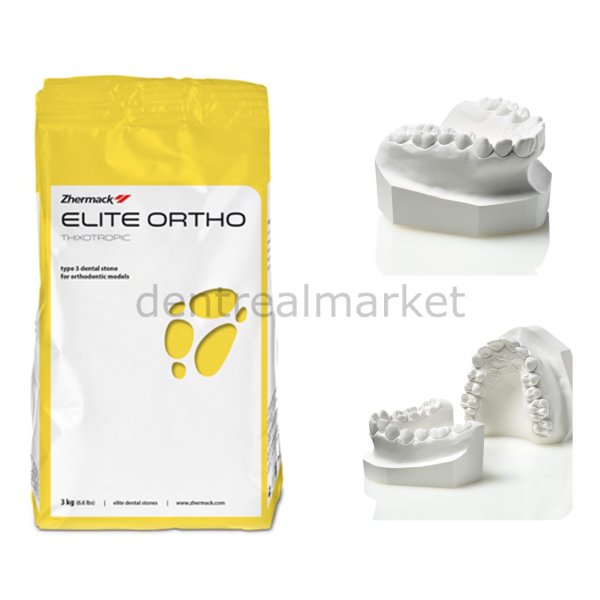 Elite Ortho Ortodontik Beyaz Alçı - 3 kg