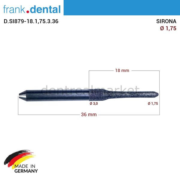 SIRONA Elmas Cad Cam Drill 1,75 mm