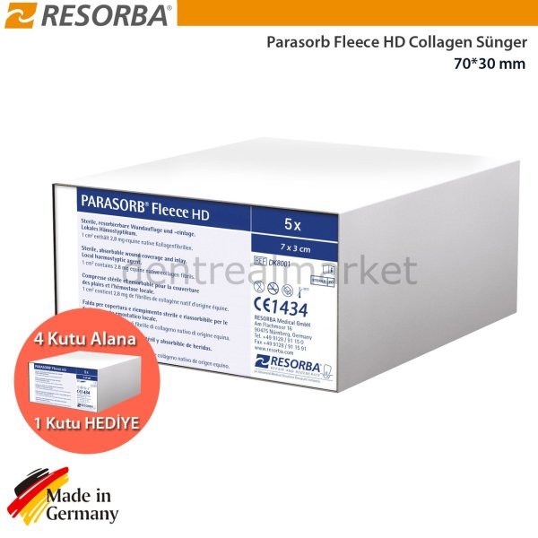 Parasorb Fleece HD Collagen Matrix Membran 70*30 mm - Kampanya