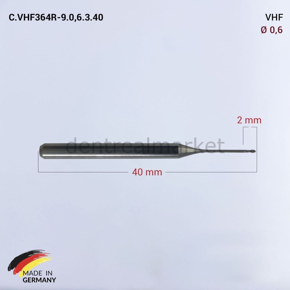 VHF Cad Cam Drill 0,6 mm