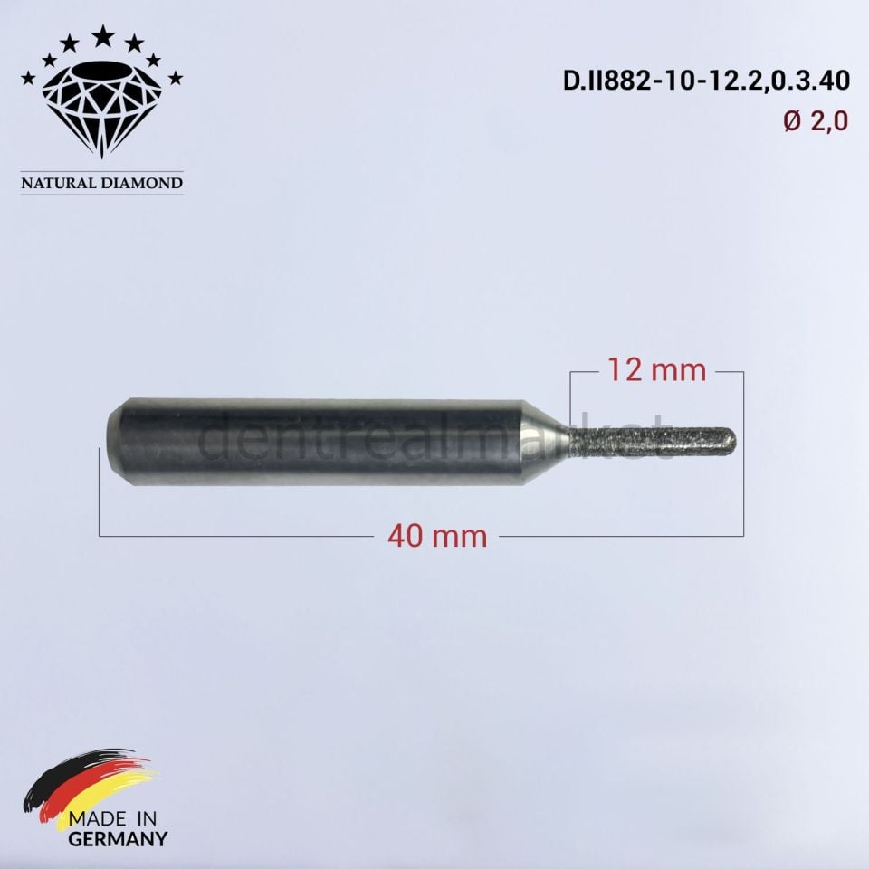 Imes Icore Wieland Elmas Cad Cam Drill 2,0 mm