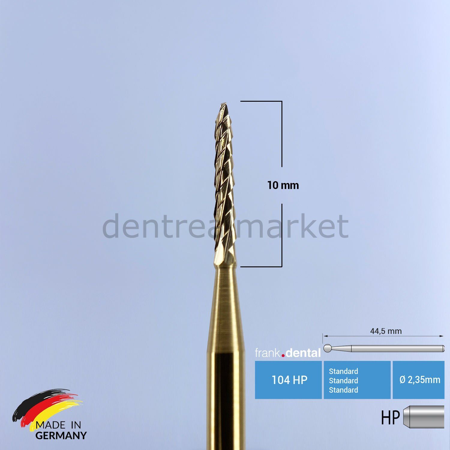 Titanyum Carpide Lindemann Cerrahi Frez - 162A HP